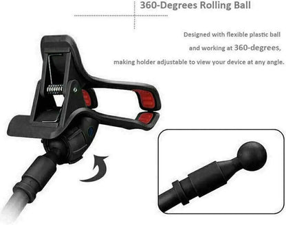 Universal Lazy Mobile Phone Gooseneck Stand Holder Flexible Bed Desk Table Clip WEM Support (www.WEM.support)