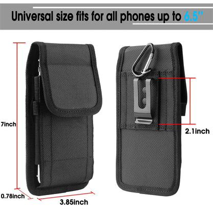 Vertical Cell Phone Holster Pouch Wallet Case With Belt Clip For iPhone Samsung WEM Support (www.WEM.support)