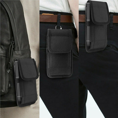 Vertical Cell Phone Holster Pouch Wallet Case With Belt Clip For iPhone Samsung WEM Support (www.WEM.support)