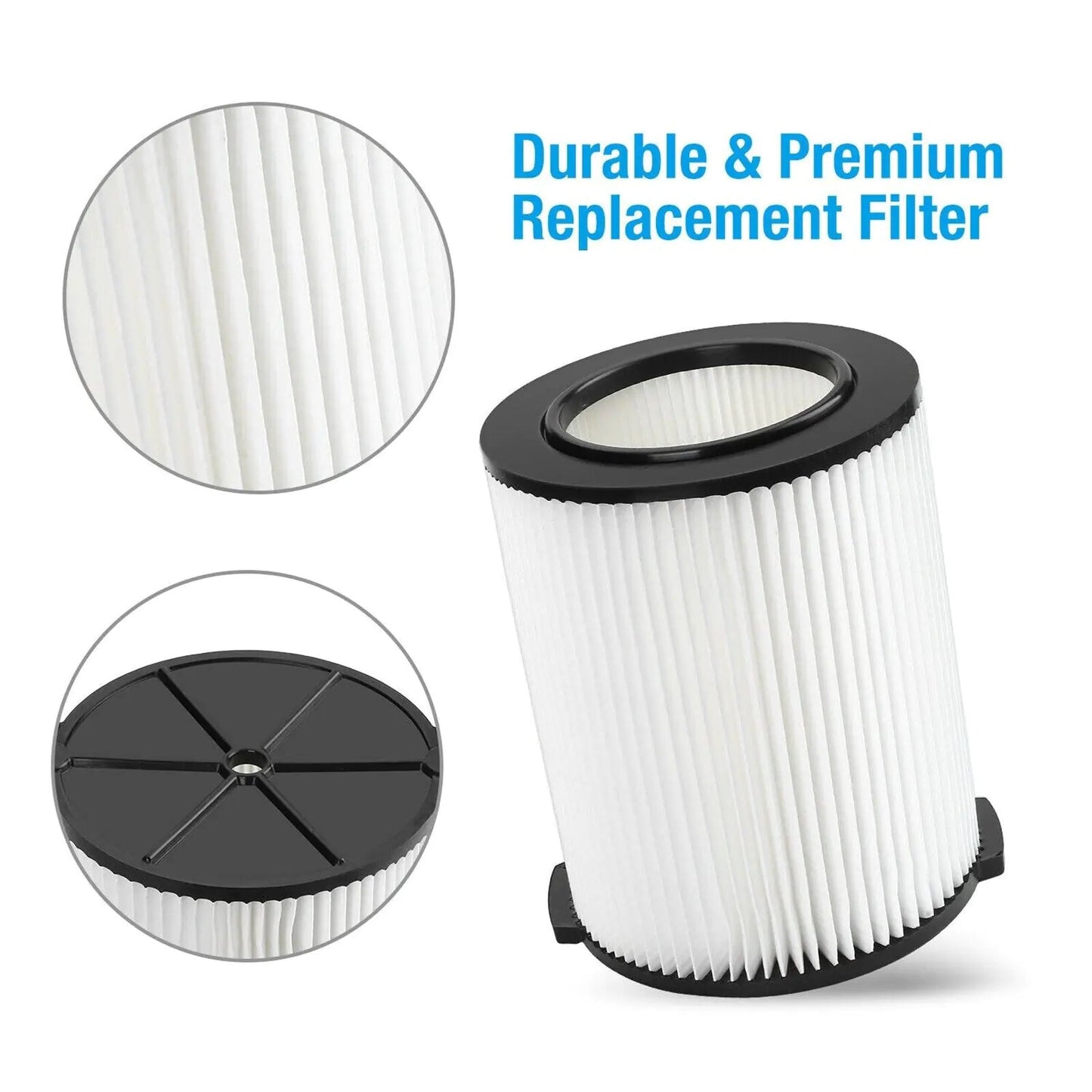 VF4000 Replacement RIDGID Wet/Dry Washable Vacuum Garage Shop Vac Pleated Filter WEM Support (www.WEM.support)
