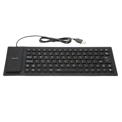 Waterproof Silicone Keyboard Foldable Flexible USB Dustproof DirtProof Full Size WEM Support (www.WEM.support)