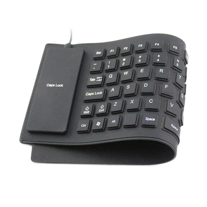 Waterproof Silicone Keyboard Foldable Flexible USB Dustproof DirtProof Full Size WEM Support (www.WEM.support)