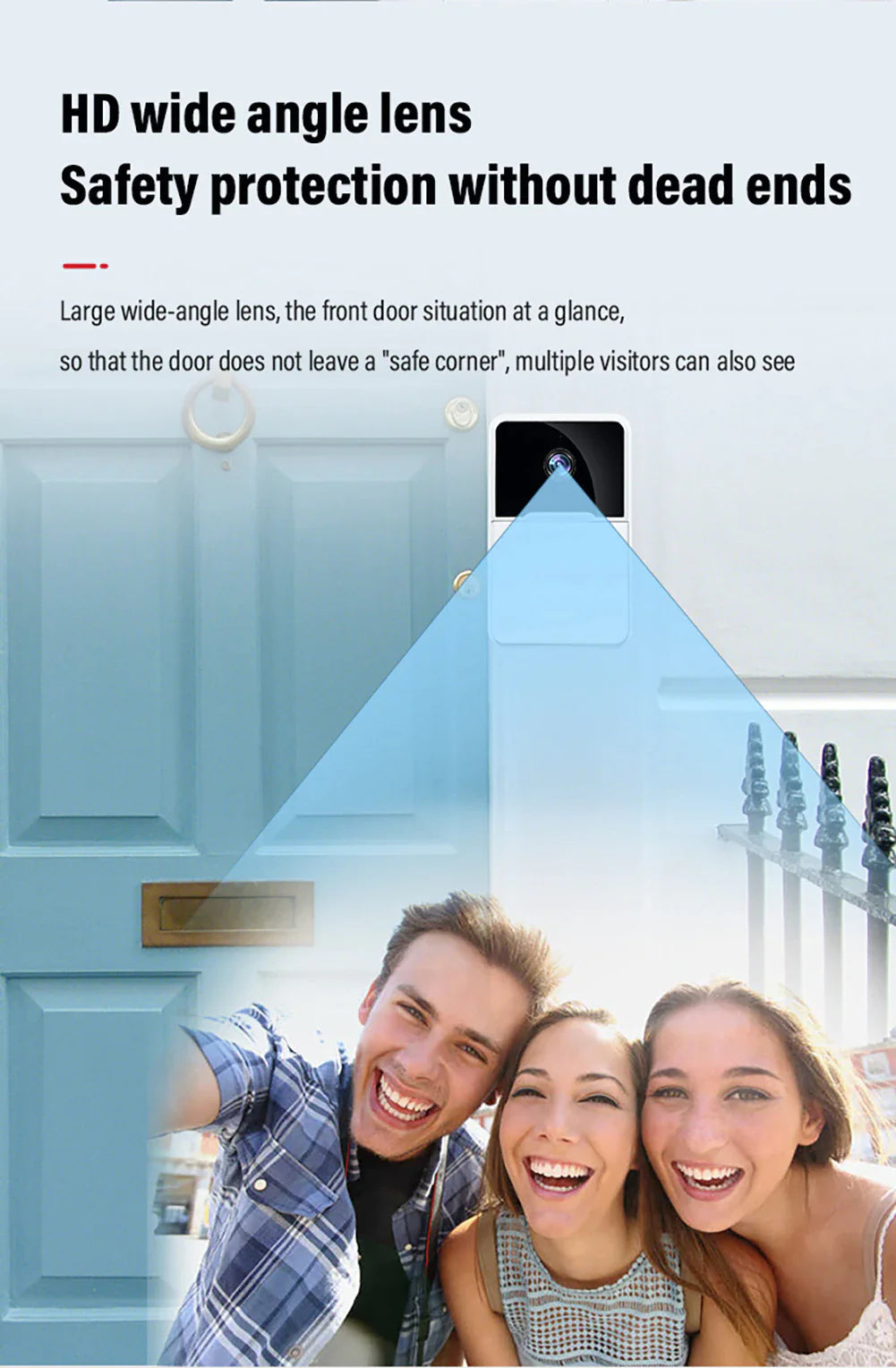 Wireless Security WiFi Smart Doorbell Intercom Video Camera Bell Chime Door Ring WEM Support (www.WEM.support)