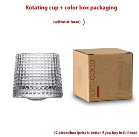 Luxury Rotating Crystal Glass – Sparkling Diamond Design WEM Support (www.WEM.support)