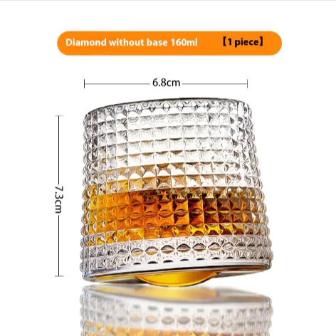 Luxury Rotating Crystal Glass – Sparkling Diamond Design WEM Support (www.WEM.support)