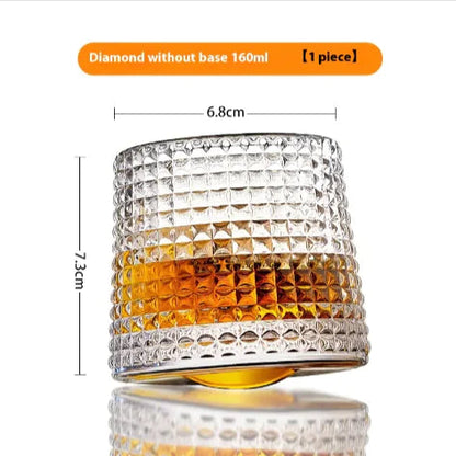 Luxury Rotating Crystal Glass – Sparkling Diamond Design WEM Support (www.WEM.support)
