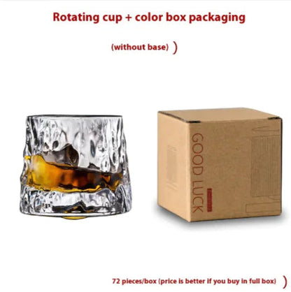 Luxury Rotating Crystal Glass – Sparkling Diamond Design WEM Support (www.WEM.support)