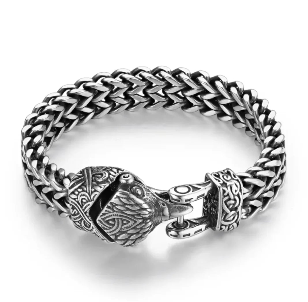 Titanium Viking Punk Bracelet WEM Support (www.WEM.support)