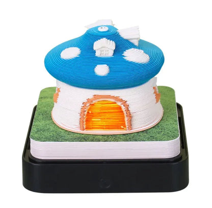 3D Earth Astronaut Calendar Memo Pad with LED Light WEM Support (www.WEM.support)