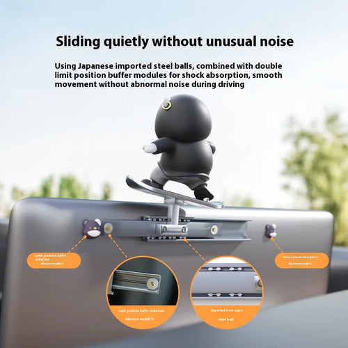 Cartoon Bear Car Skateboard WEM Support (www.WEM.support)