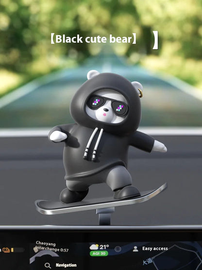Cartoon Bear Car Skateboard WEM Support (www.WEM.support)