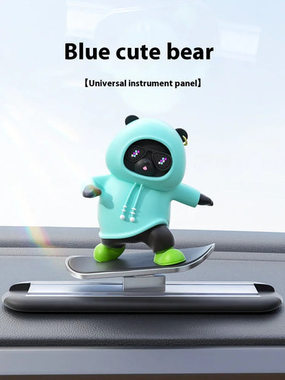 Cartoon Bear Car Skateboard WEM Support (www.WEM.support)