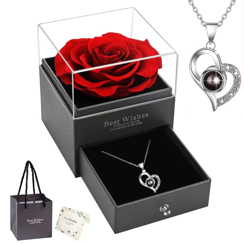 Heart-Shaped Silver Jewelry Set WEM Support (www.WEM.support)