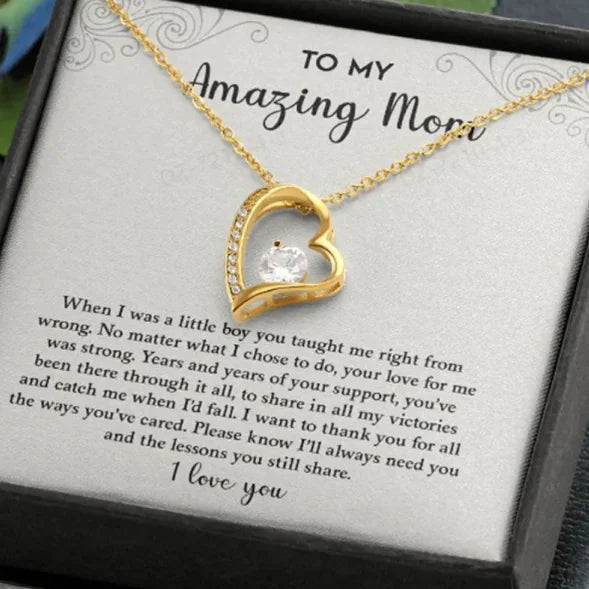 Hollow Heart Zircon Necklace Light Luxury WEM Support (www.WEM.support)