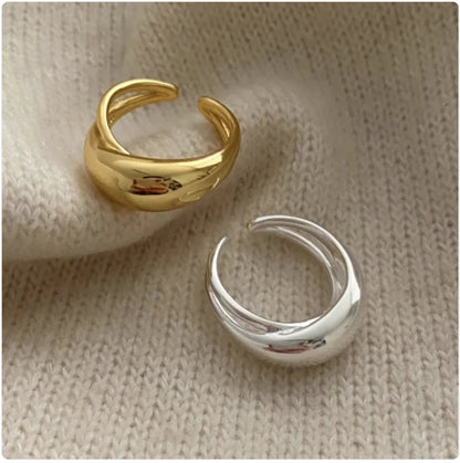 925 Sterling Silver Curved Ring WEM Support (www.WEM.support)