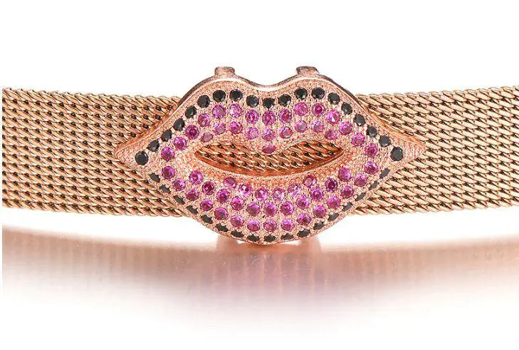 Colored Stones Lips Charm WEM Support (www.WEM.support)