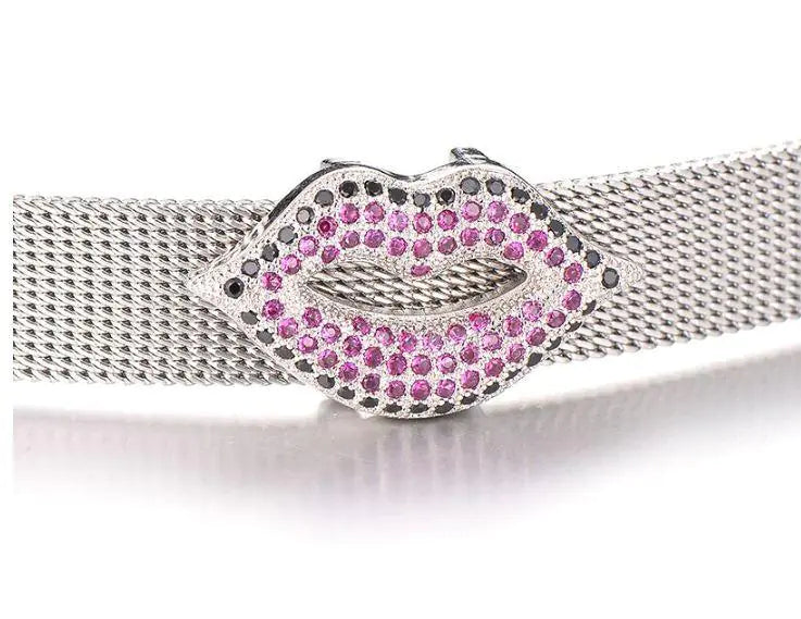 Colored Stones Lips Charm WEM Support (www.WEM.support)