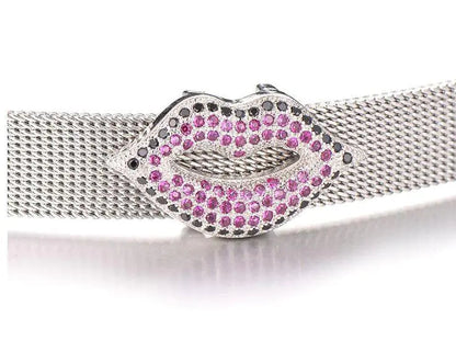 Colored Stones Lips Charm WEM Support (www.WEM.support)