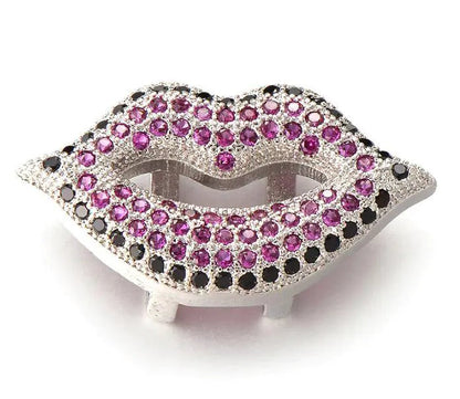 Colored Stones Lips Charm WEM Support (www.WEM.support)