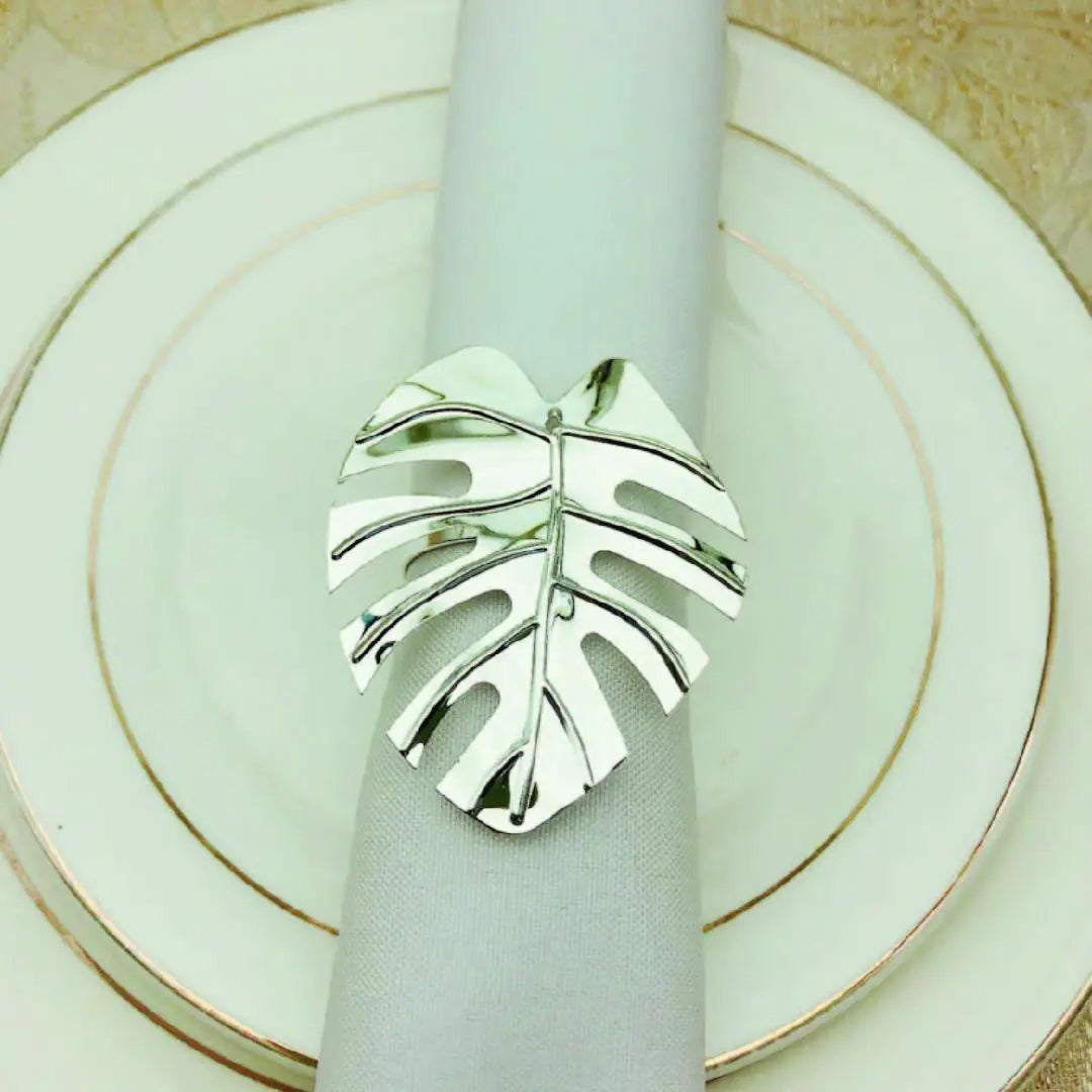 Leaf Napkin Ring Set of 6 WEM Support (www.WEM.support)