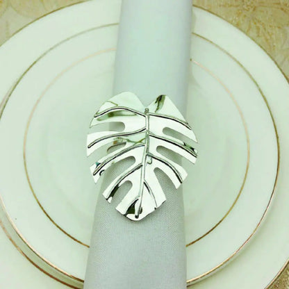 Leaf Napkin Ring Set of 6 WEM Support (www.WEM.support)