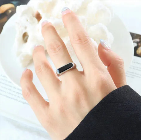 French Chic Geometric Acrylic Ring – Modern Fashion Statement WEM Support (www.WEM.support)