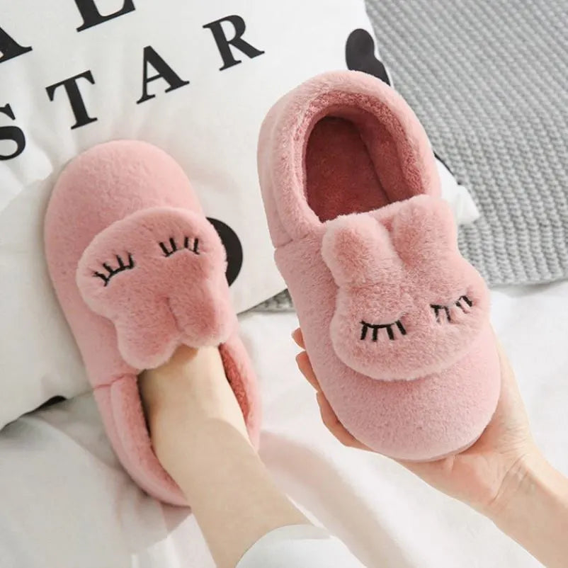 Women's Cartoon Rabbit Home Slides WEM Support (www.WEM.support)