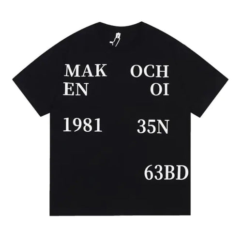 High Street Fashion Brand Printed Letters Men's Short Sleeve WEM Support (www.WEM.support)