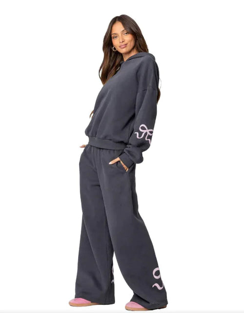 Women's Outdoor Sports & Casual Loose-Fit Bow-Accent Sweater WEM Support (www.WEM.support)