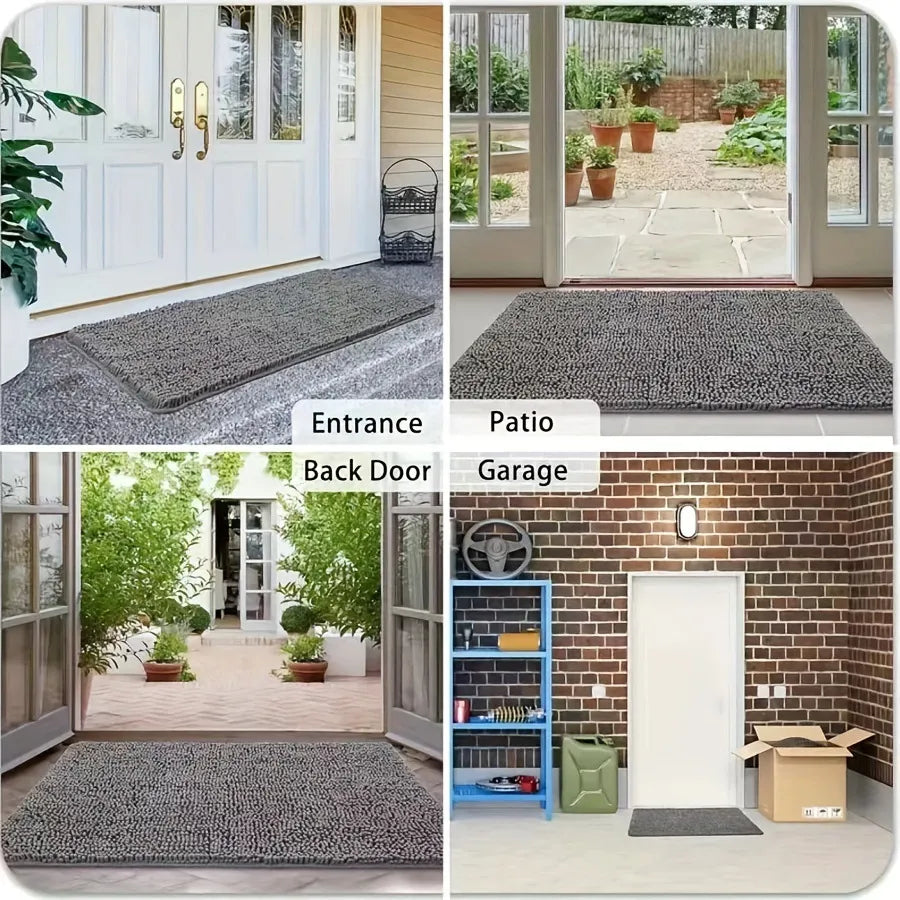 Non-slip Bathroom Door Absorbent Floor Mat WEM Support (www.WEM.support)