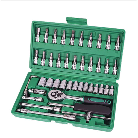 46-Piece Auto Repair Tool Set WEM Support (www.WEM.support)