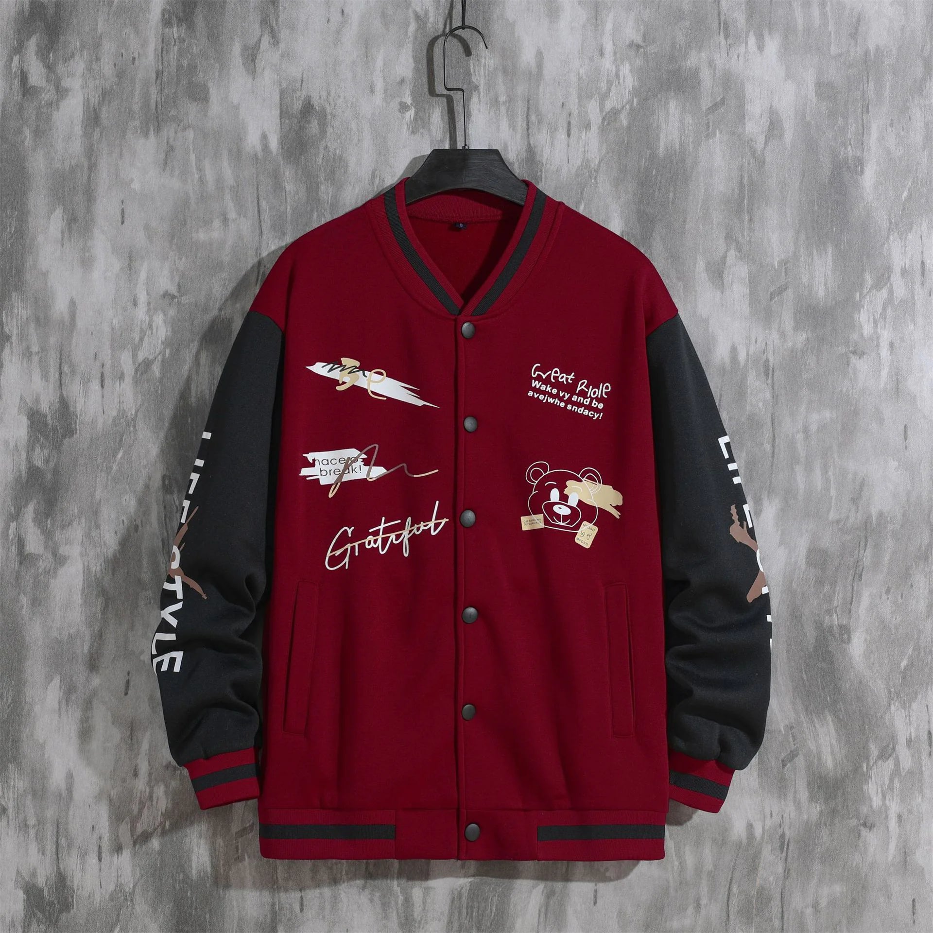 Men's Baseball Uniforms Coat WEM Support (www.WEM.support)