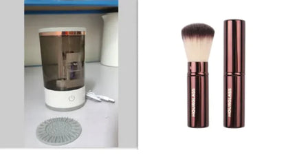 Electric Makeup Brush Cleaner with USB Charging WEM Support (www.WEM.support)