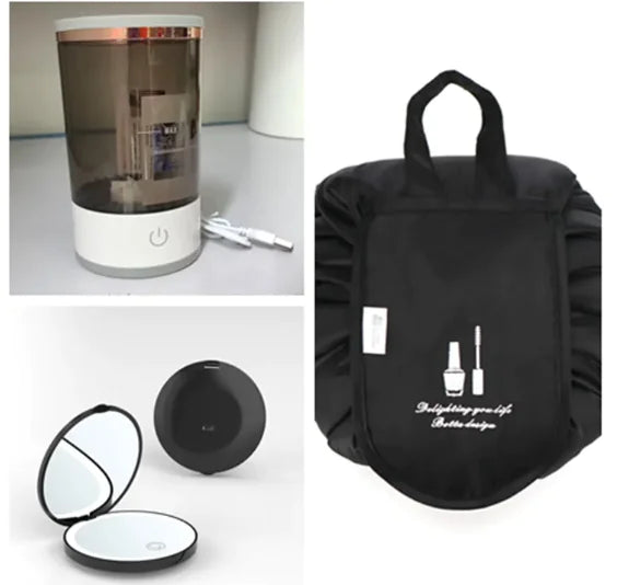 Electric Makeup Brush Cleaner with USB Charging WEM Support (www.WEM.support)