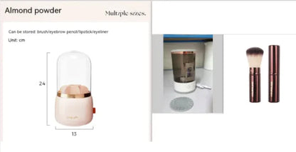Electric Makeup Brush Cleaner with USB Charging WEM Support (www.WEM.support)
