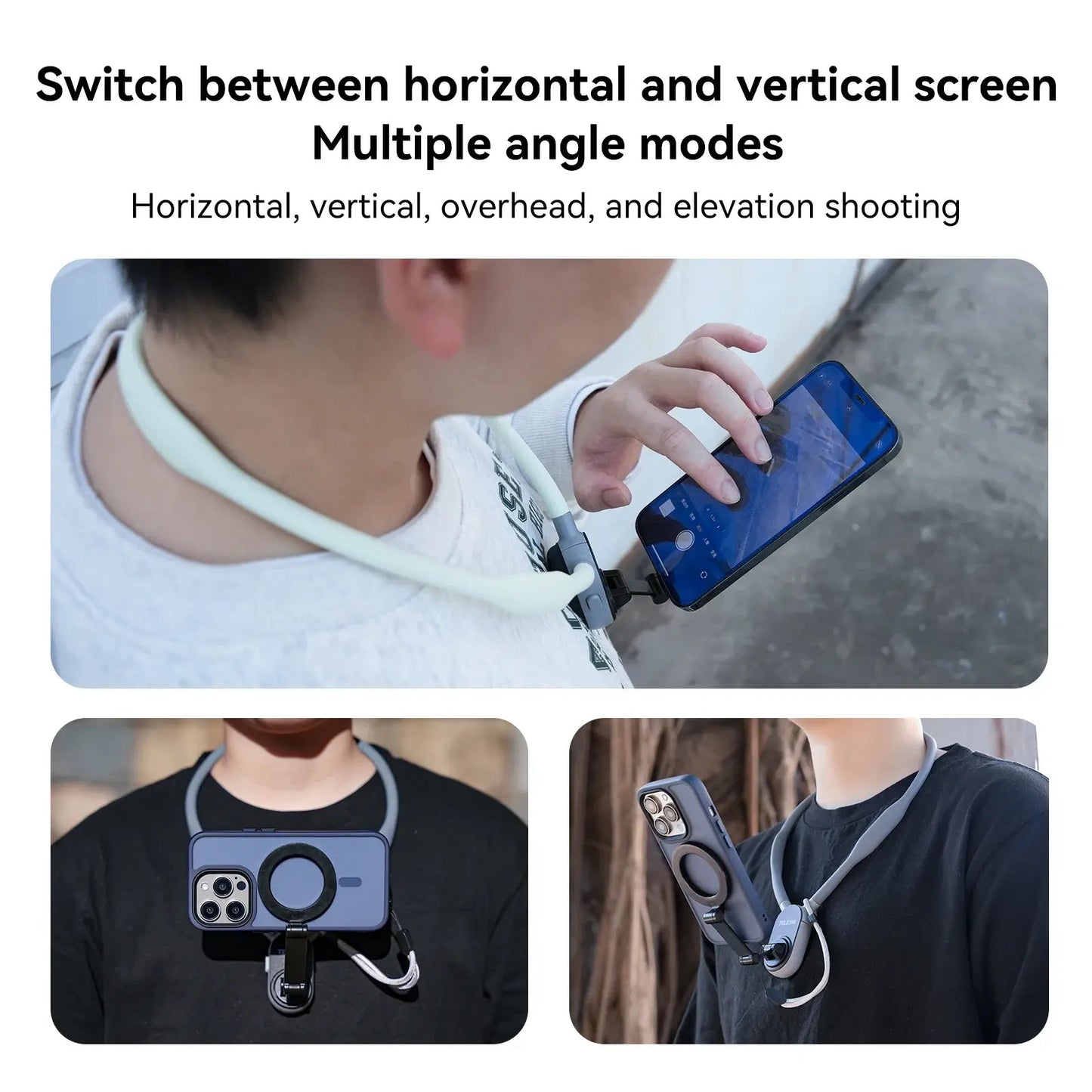 Magnetic Neck Mount For Phone Accessory WEM Support (www.WEM.support)