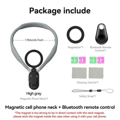 Magnetic Neck Mount For Phone Accessory WEM Support (www.WEM.support)
