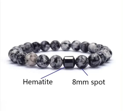 Natural Gemstone Beaded Bracelet WEM Support (www.WEM.support)