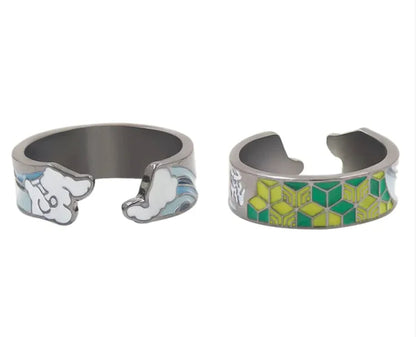 Impression Ring Anime Pattern Unisex WEM Support (www.WEM.support)