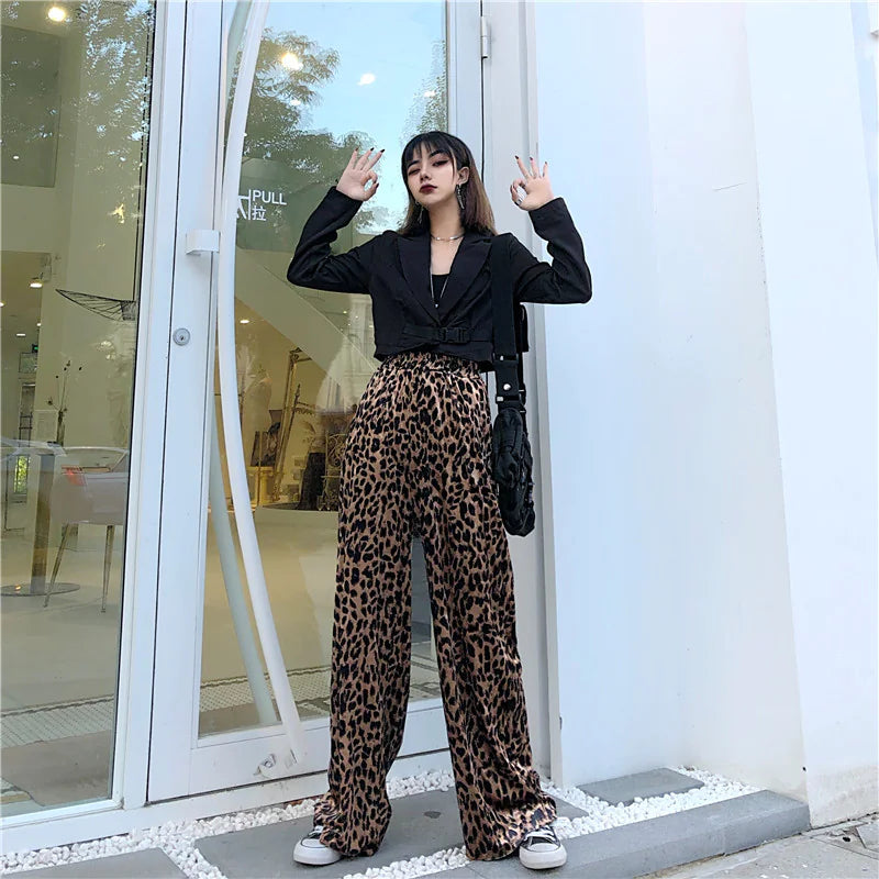 High-Waisted Loose Fit Wide-Leg Pants WEM Support (www.WEM.support)
