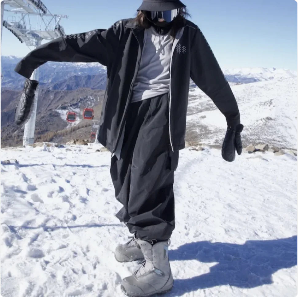 Men's Waterproof & Windproof Snowboard Pants WEM Support (www.WEM.support)