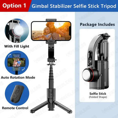 Gimbal Stabilizer Selfie Stick Tripod WEM Support (www.WEM.support)