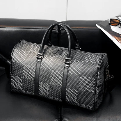 Large Capacity Korean Plaid Crossbody Travel Bag WEM Support (www.WEM.support)