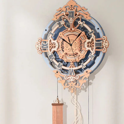 DIY Hand-assembled Creative Three-dimensional Jigsaw Puzzle Wall Clock WEM Support (www.WEM.support)