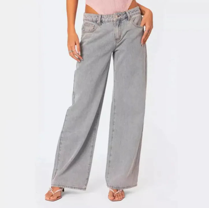 Loose Retro Printed Jeans WEM Support (www.WEM.support)