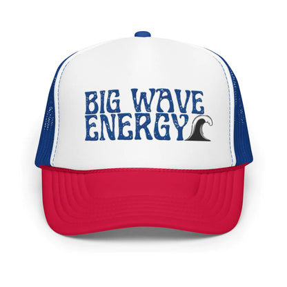 Big Wave Energy Foam Trucker Hat WEM Support (www.WEM.support)