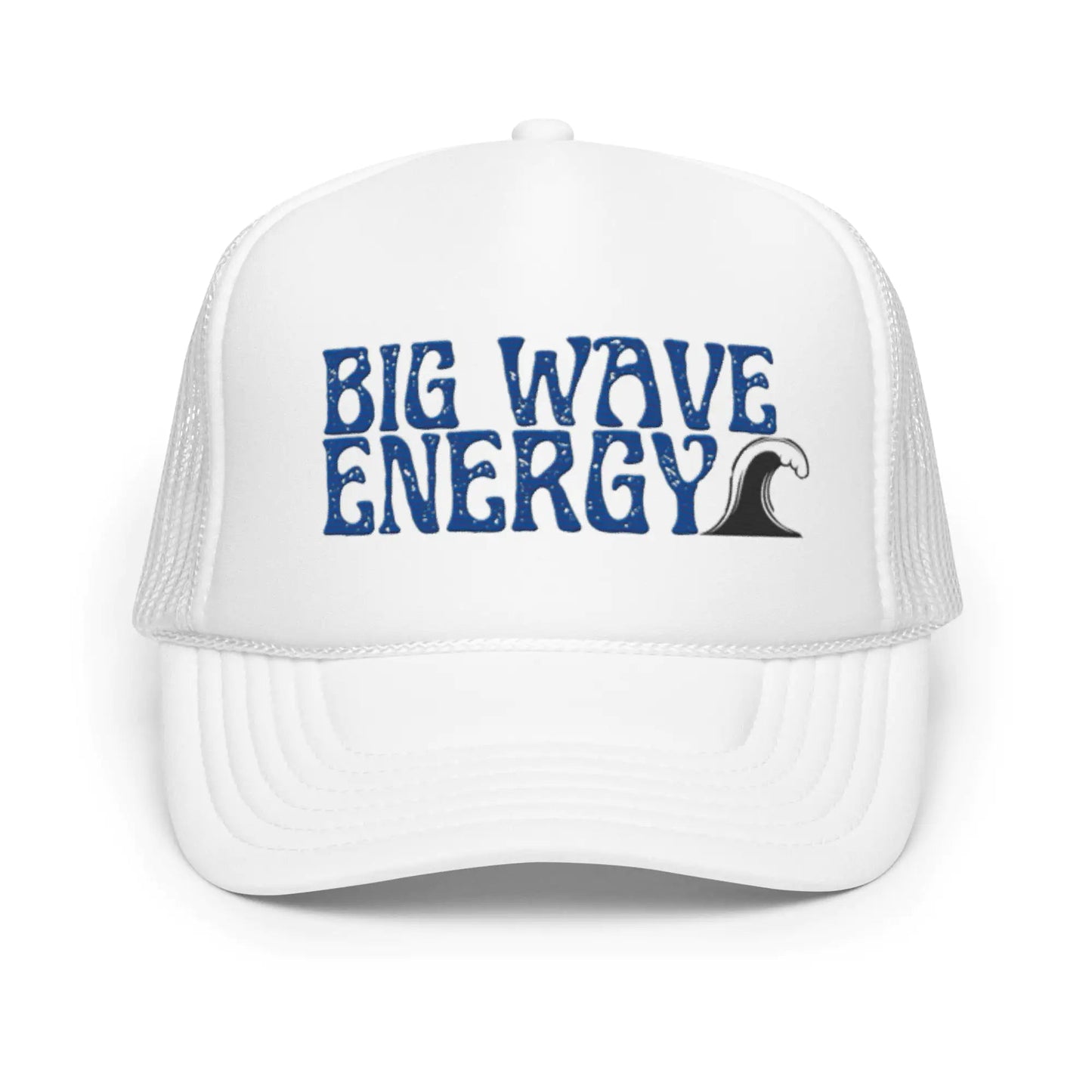 Big Wave Energy Foam Trucker Hat WEM Support (www.WEM.support)