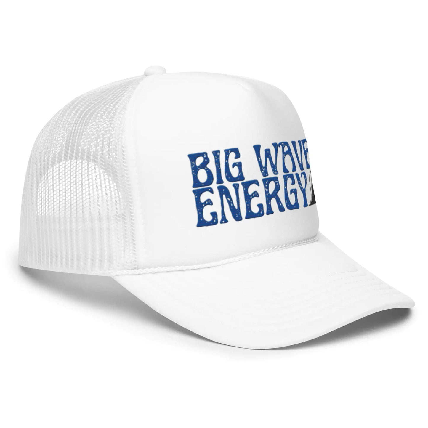 Big Wave Energy Foam Trucker Hat WEM Support (www.WEM.support)