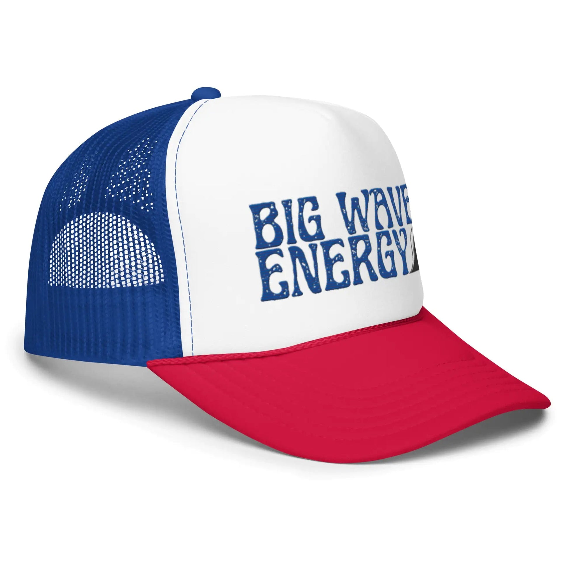 Big Wave Energy Foam Trucker Hat WEM Support (www.WEM.support)