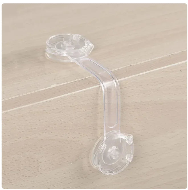 Transparent Baby Safety Lock for Cabinet Doors WEM Support (www.WEM.support)